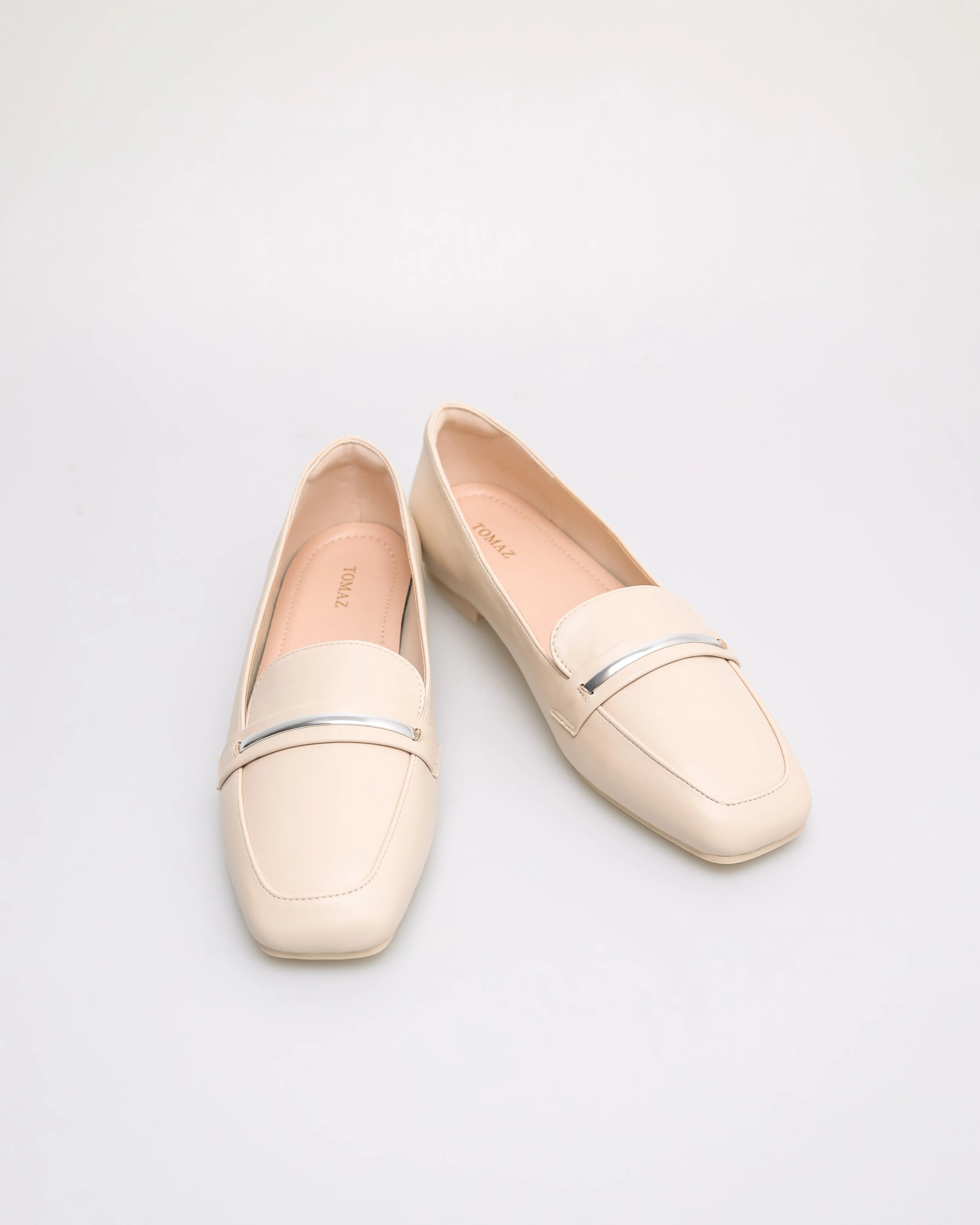 Tomaz YX213 Ladies Metallic Charm Flats - Image 2