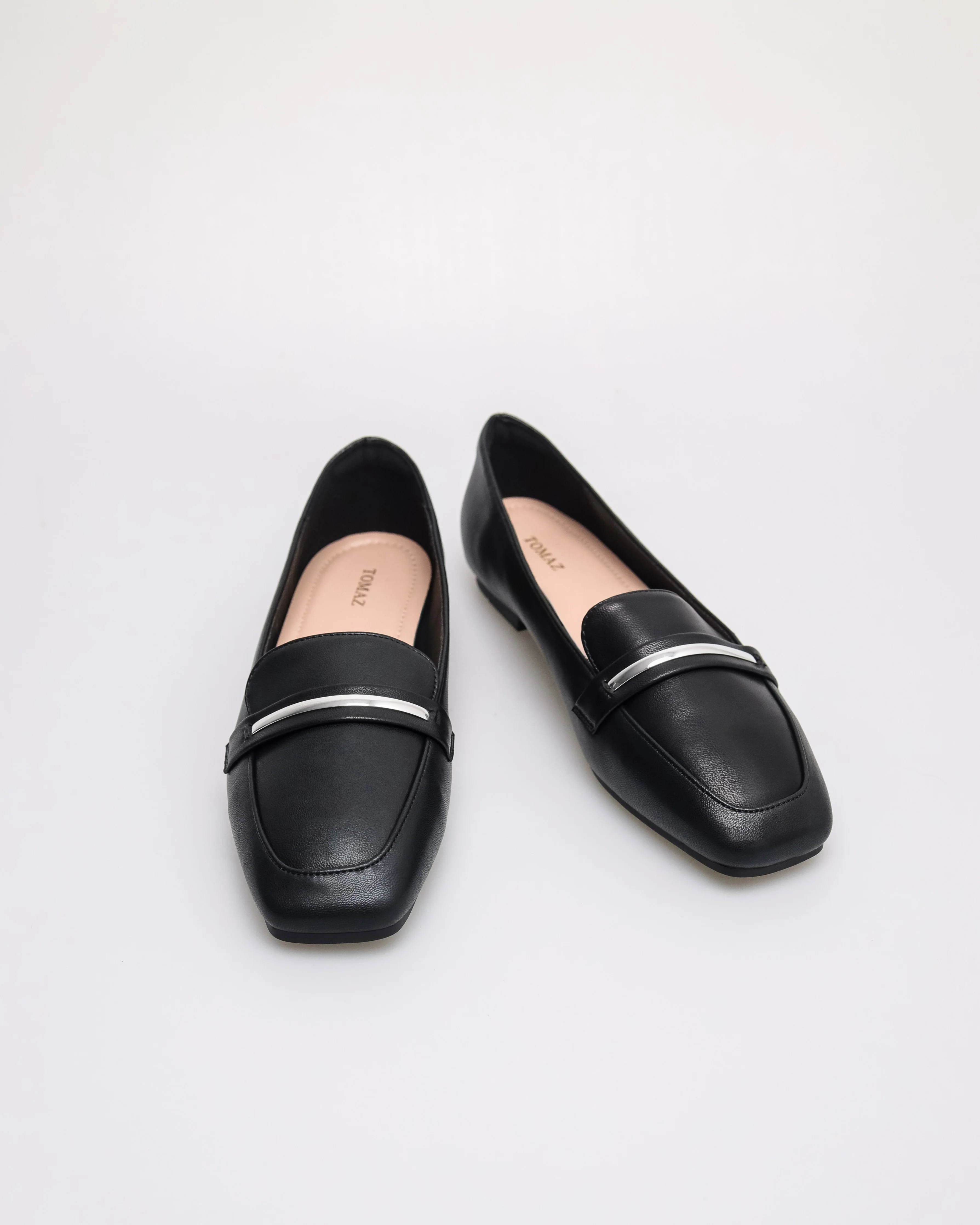 Tomaz YX213 Ladies Metallic Charm Flats - Image 6