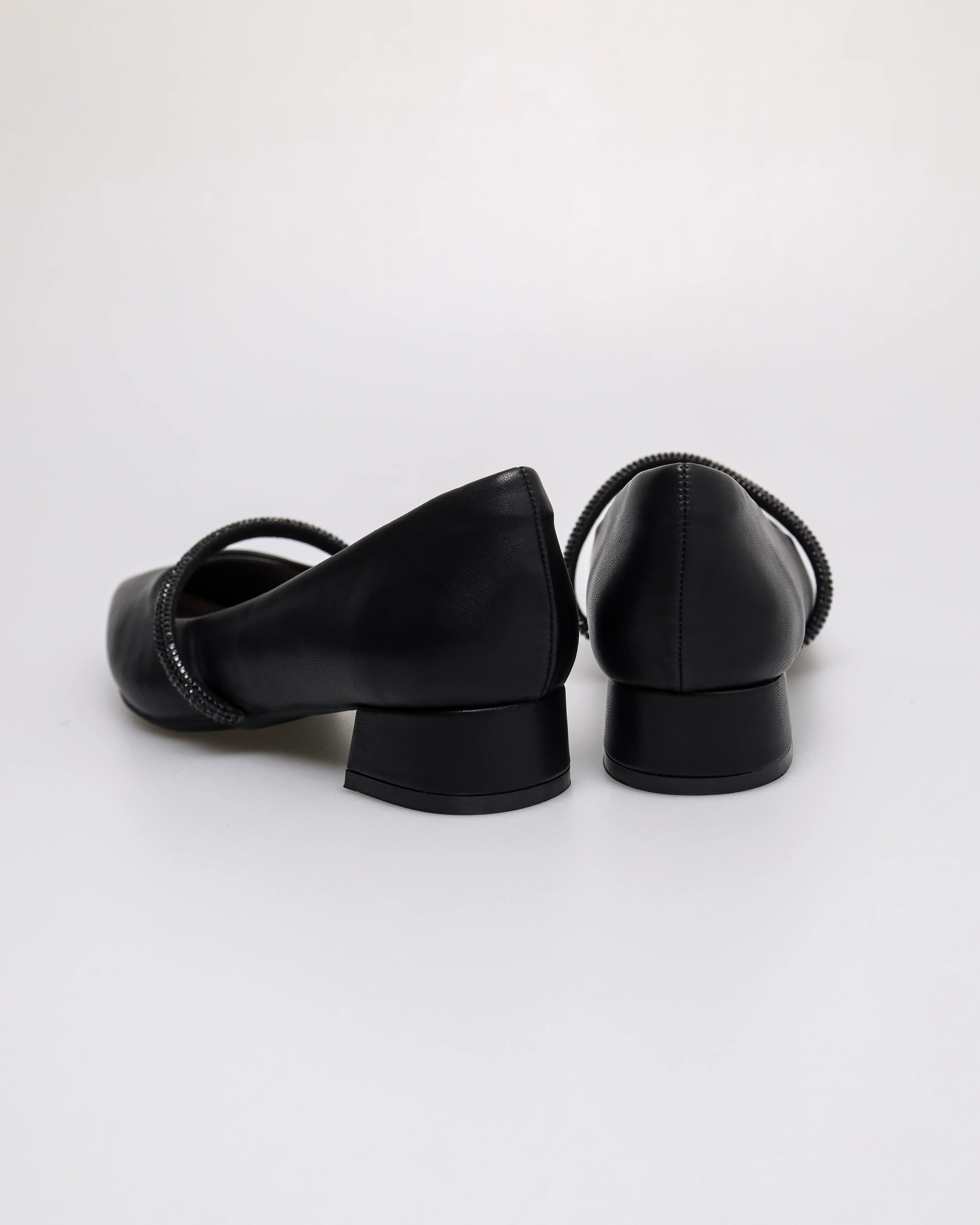 Tomaz YX248 Ladies Glitter Noir Heels - Image 7