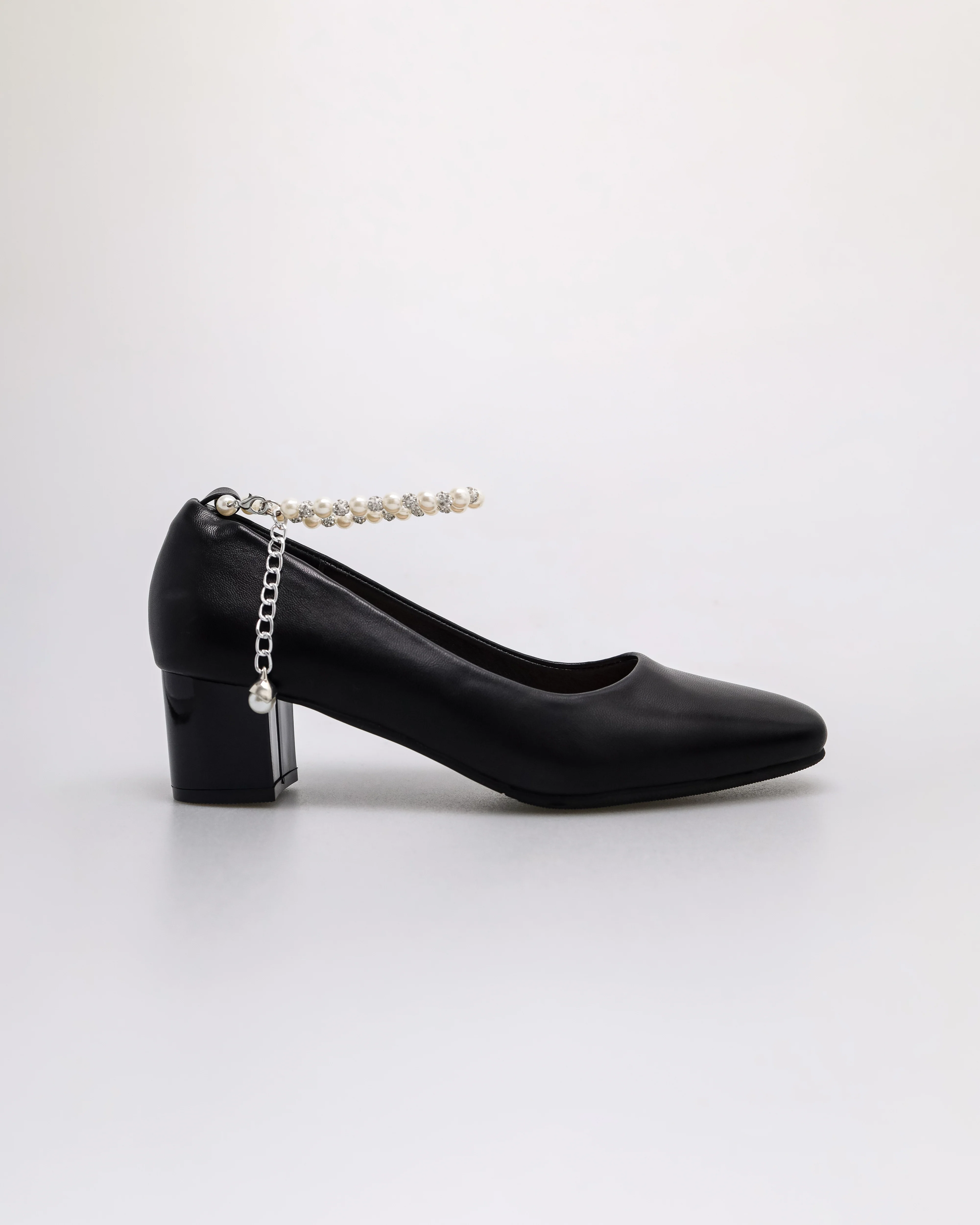 Tomaz YX264 Ladies Block Ankle Beads Heels - Image 5